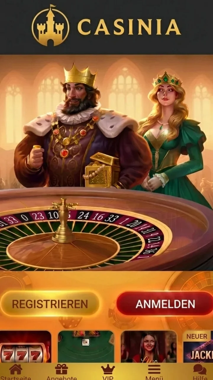 Casinia mobile app